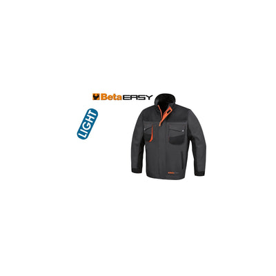 Beta Lightweight Work Jacket 2Xl Grey - 7869G - 7869G XXL