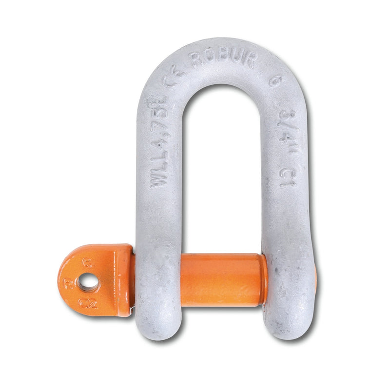 Robur Straight Shackle With Screw Collar Pin Grade 6 - 8026R T1