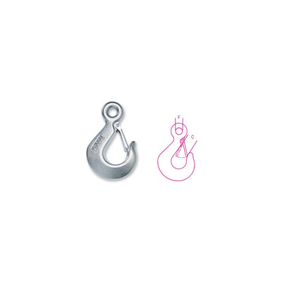 Robur Galvanised Carbon Steel Lifting Eye Hook - 8051S 250