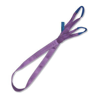 Robur Purple Lifting Web Sling 1 Tonne Two Layers With Reinforced Eyes - 8150 - 8150 0,5-T1