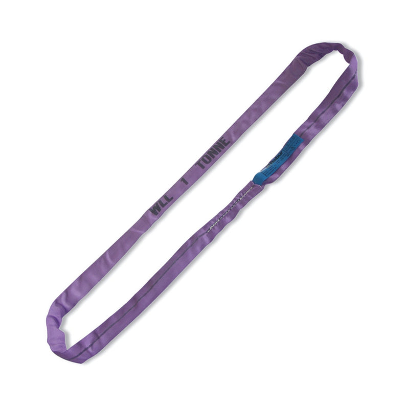 Robur Round Lifting Sling 1 Tonne 0.5 M Purple Pes Belt - 8170 - 8170 0,5-T1