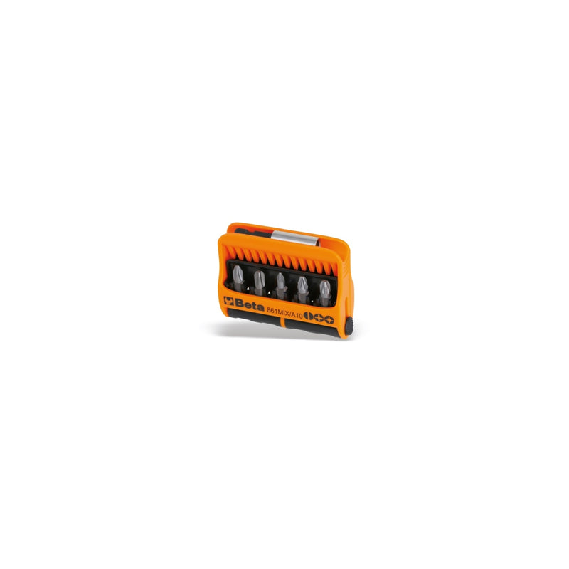Beta 10-Piece Bit Set With Magnetic Bit Holder And Pocket Case - 861MIX/A10