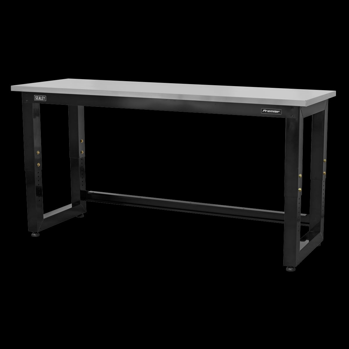 Sealey APMS23 Steel Adjustable Workbench with Stainless Steel Worktop 1830mm - Heavy-Duty