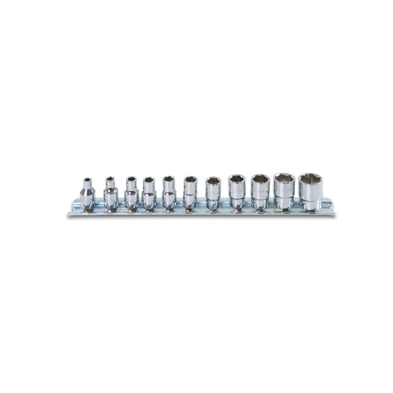 Beta 11-Piece Hexagon Socket Set 1/4" Female Drive Chrome-Plated - 900AS - 900AS/SB11