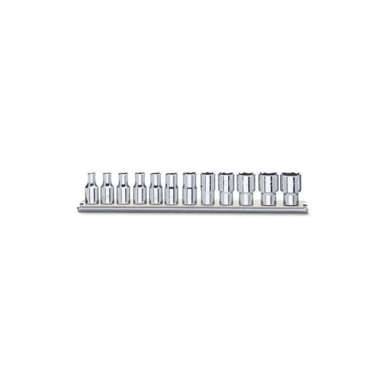 Beta 12-Piece Long Series Hexagon Hand Socket Set 1/4In 4-14 Mm - 900MB - 900MB/SB12