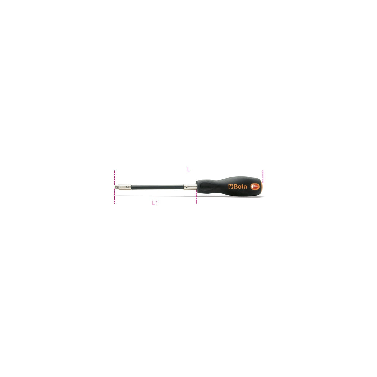 Beta 1/4In Drive Flexible Handle 280 Mm - 900/32