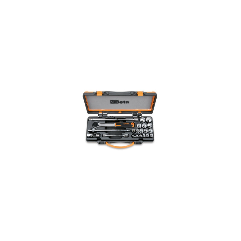 Beta 3/8In Drive Bi-Hex Socket Set With 16 Sockets And 5 Accessories - 910B - 910B/C16