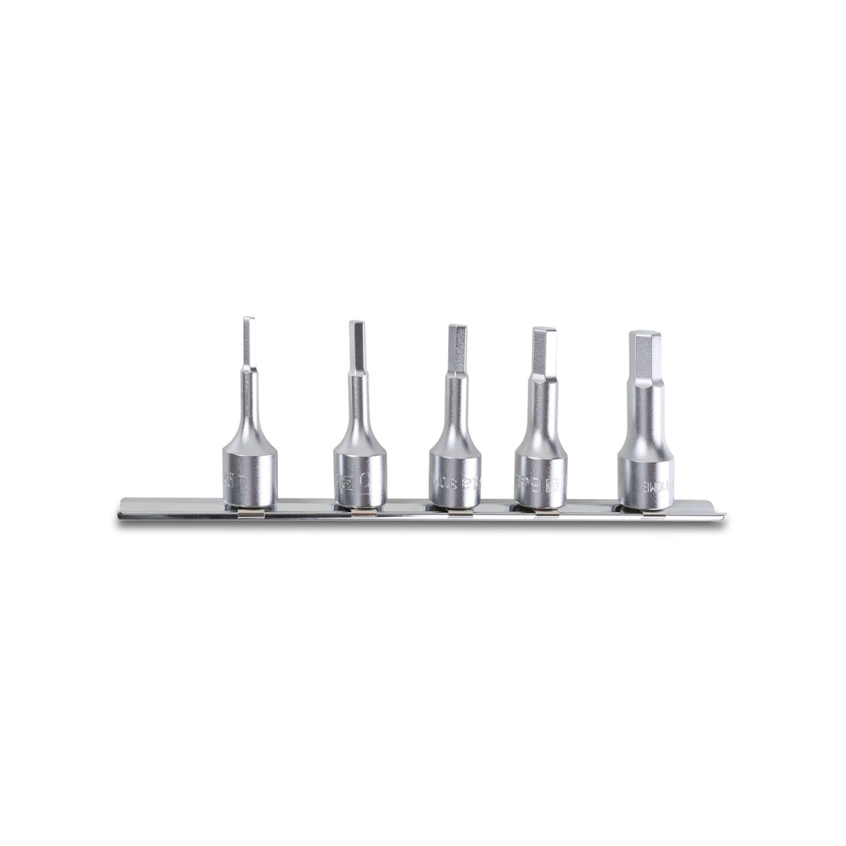 Beta 5-Piece 3/8In Hex Socket Driver Set On Rail 4-10 Mm - 910ME - 910ME/SB5