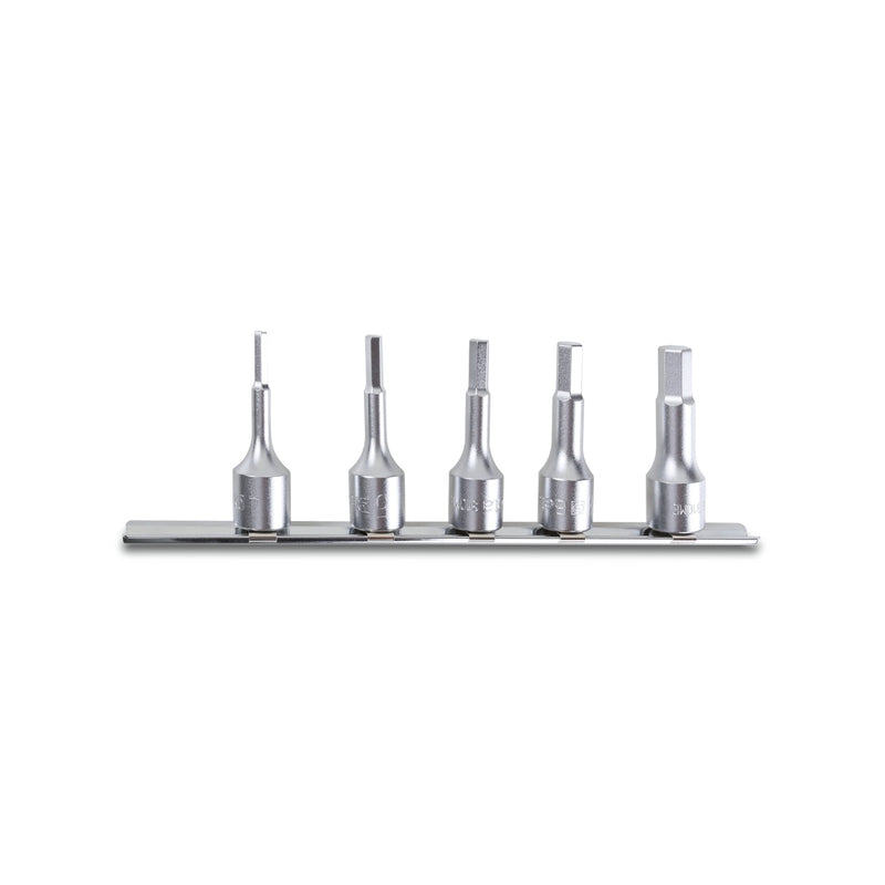Beta 5-Piece 3/8In Hex Socket Driver Set On Rail 4-10 Mm - 910ME - 910ME/SB5