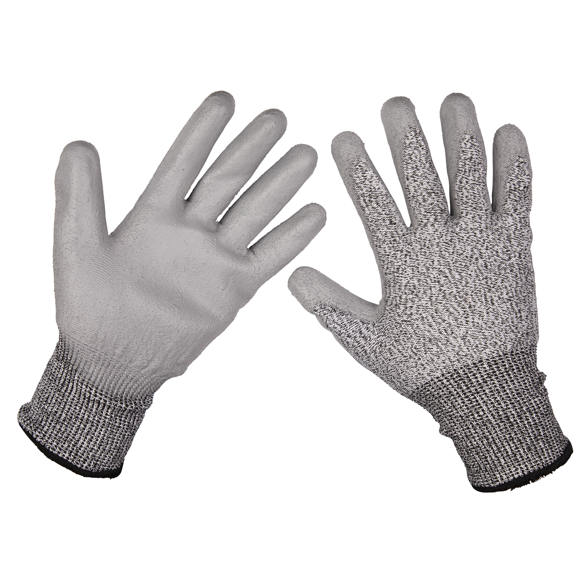 Sealey 9139XL Anti-Cut PU Gloves (Cut Level C - X-Large) - Pair