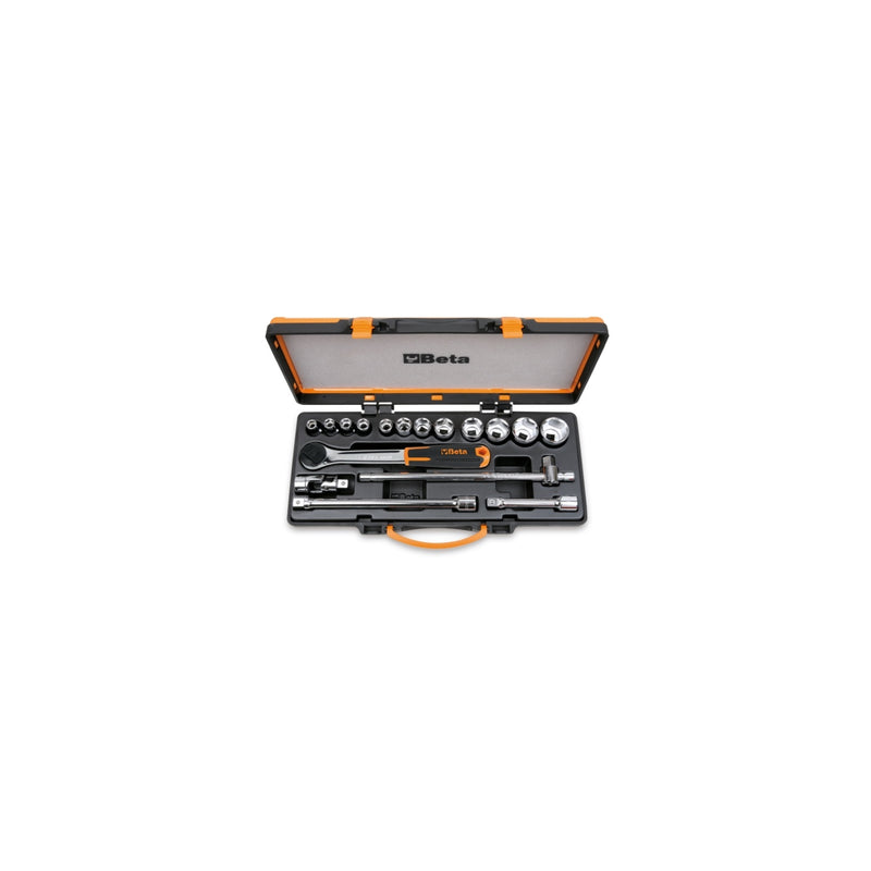 Beta 1/2In Drive Socket Set With 12 Sockets And 5 Accessories - 920/25 - 920A/C12