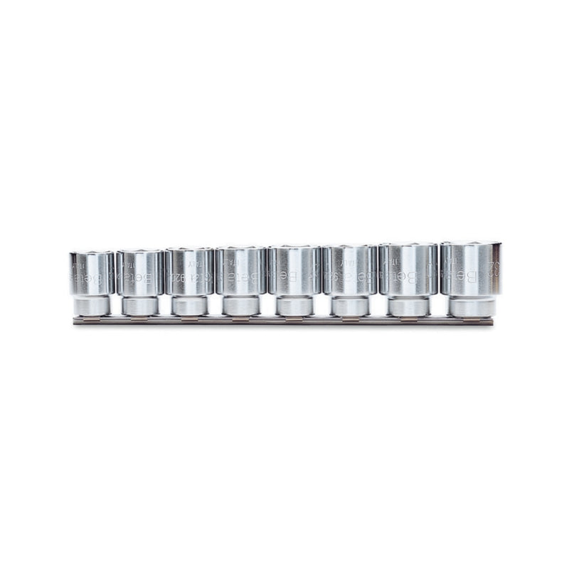 Beta 8-Piece 1/2In Hexagon Hand Socket Set On Support 24-32 Mm - 920A - 920A/SB8