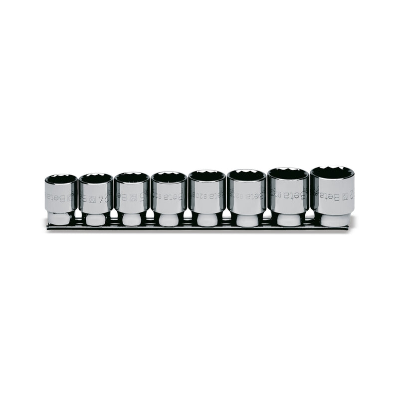 Beta 8-Piece Bi-Hex Hand Socket Set On Support Rail 23-32 Mm - 920B - 920B/SB8