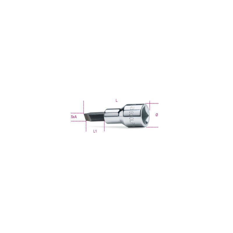 Beta 1/2 Inch Socket Driver For Slotted Head Screws 1.2 X 6.5 Mm - 920LP - 920LP 1,2X6,5