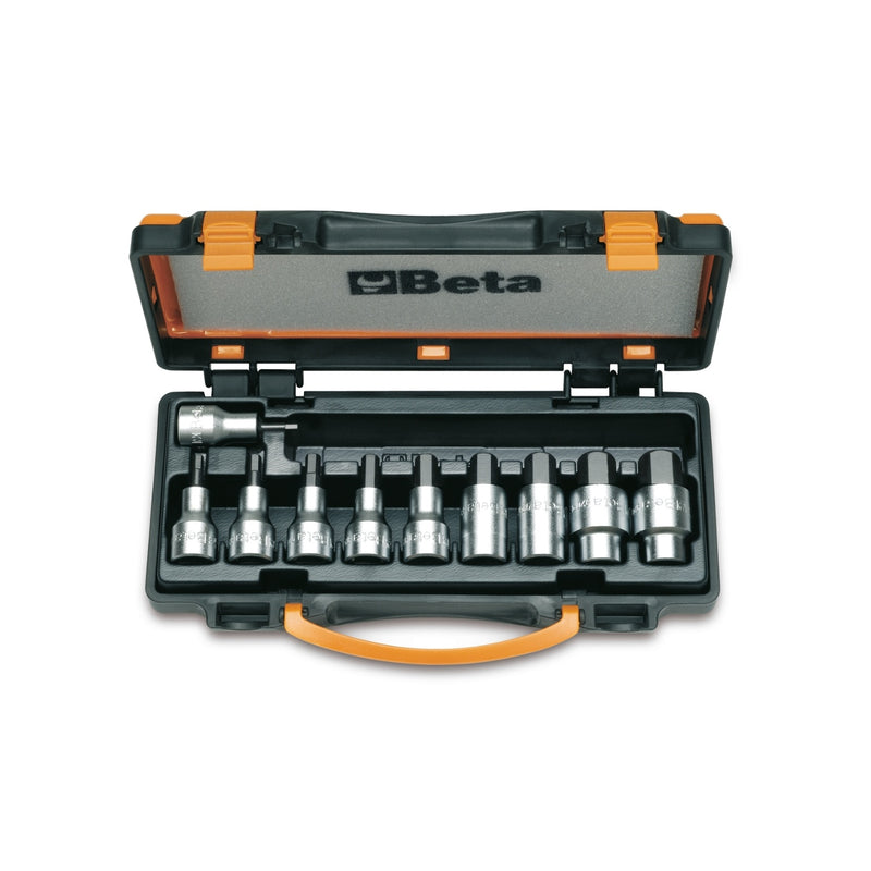 Beta 10-Piece 1/2 Inch Hex Socket Driver Set In Case - 920PE - 920PE/C10