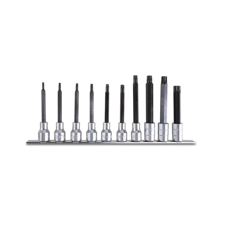 Beta 10-Piece Long Torx Socket Driver Set On Support Rail - 920TX - 920TX-L/SB10