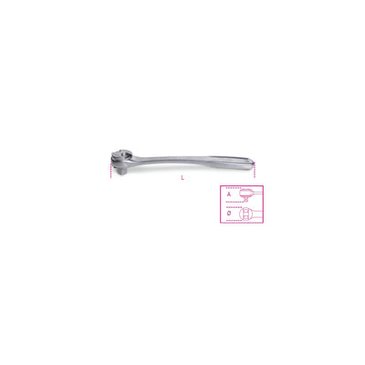 Betainox 1/2In Drive Reversible Stainless Steel Ratchet - 920/55INOX - 920/55 INOX