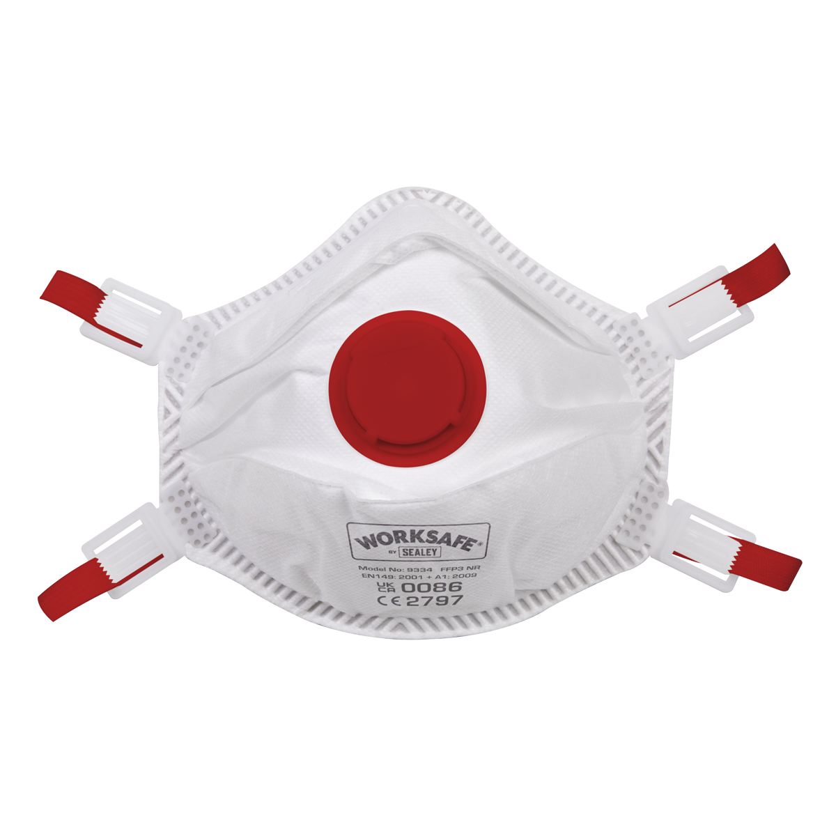 Sealey 9334/10 Worksafe® FFP3 Valved Cup Mask - Pack of 10 - additional view 2