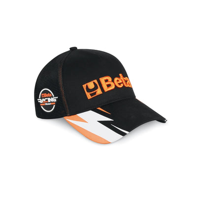 Beta Collection Trucker Cap With Curved Visor Black - 9525TR