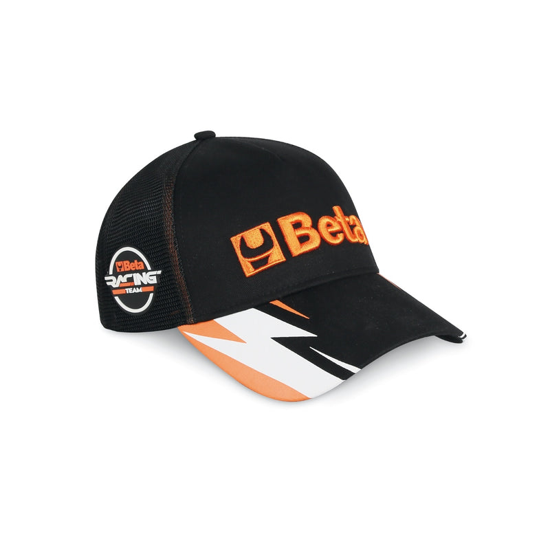 Beta Collection Trucker Cap With Curved Visor Black - 9525TR