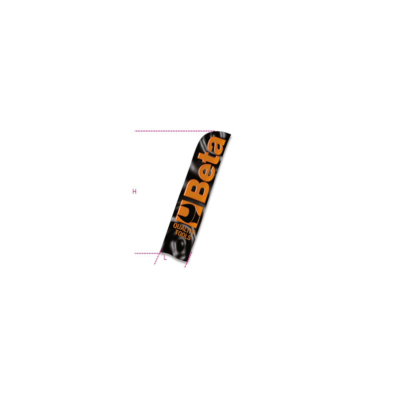 Beta Collection Sail Flag 3.50 X 0.75 M With Pole - 9561VV - 9561VV 4,0
