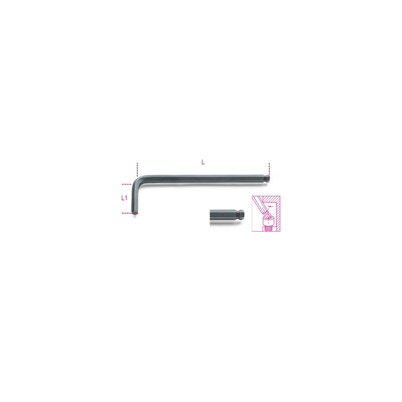 Beta Ball Head Offset Hexagon Key Wrench 1.5 Mm - 96BP - 96BP 1,5