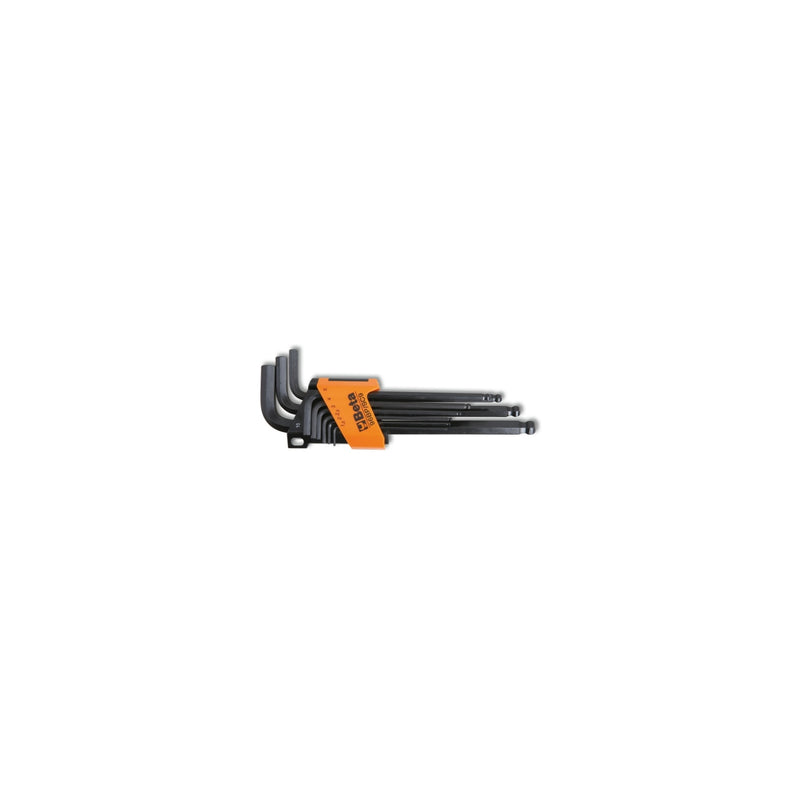 Beta 9-Piece Ball End Offset Hexagon Key Wrench Set With Support 1.5-10 Mm - 96BP - 96BP/SC9
