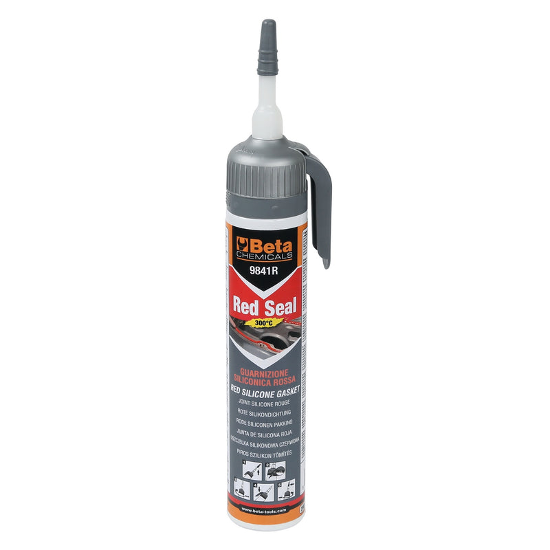 Betachemicals Red Acetic-Reticulation Silicone Sealant 200 Ml - 9841R - 9841R P200 (1-2)