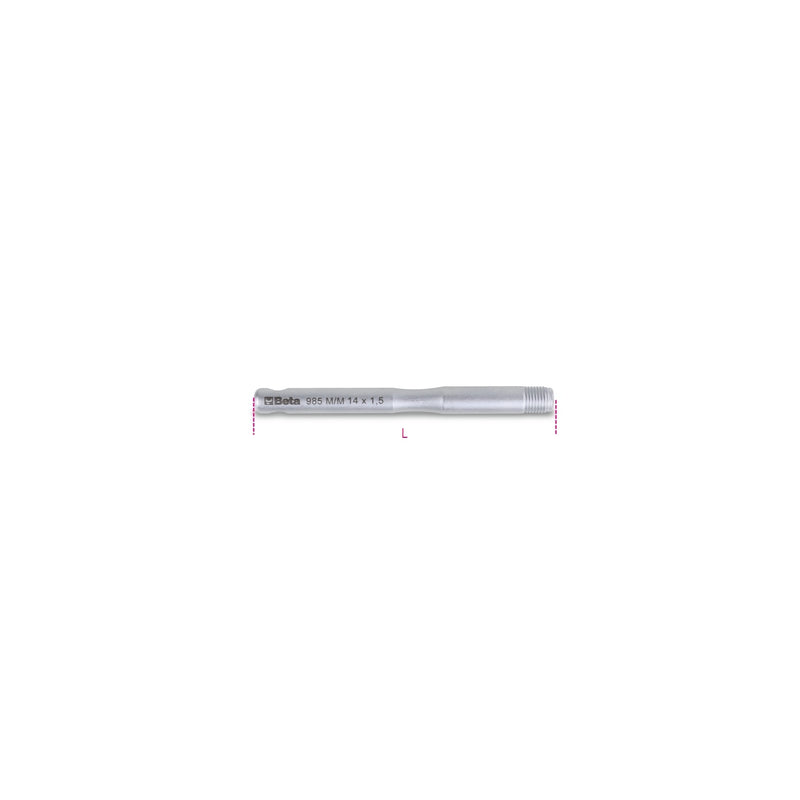 Beta Male Guide Pins For Wheel Installation M14 X 1.25 X 150 Mm - 985M - 985M M14X1,25