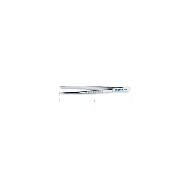 Beta Straight End Spring Tweezers 150 Mm With Wide Tips - 996 - 996 150