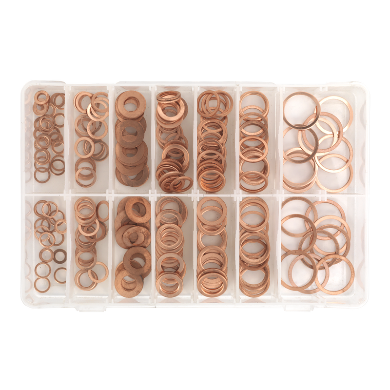 Sealey AB027CW Diesel Injector Copper Washer Assortment 250pc - additional view 3