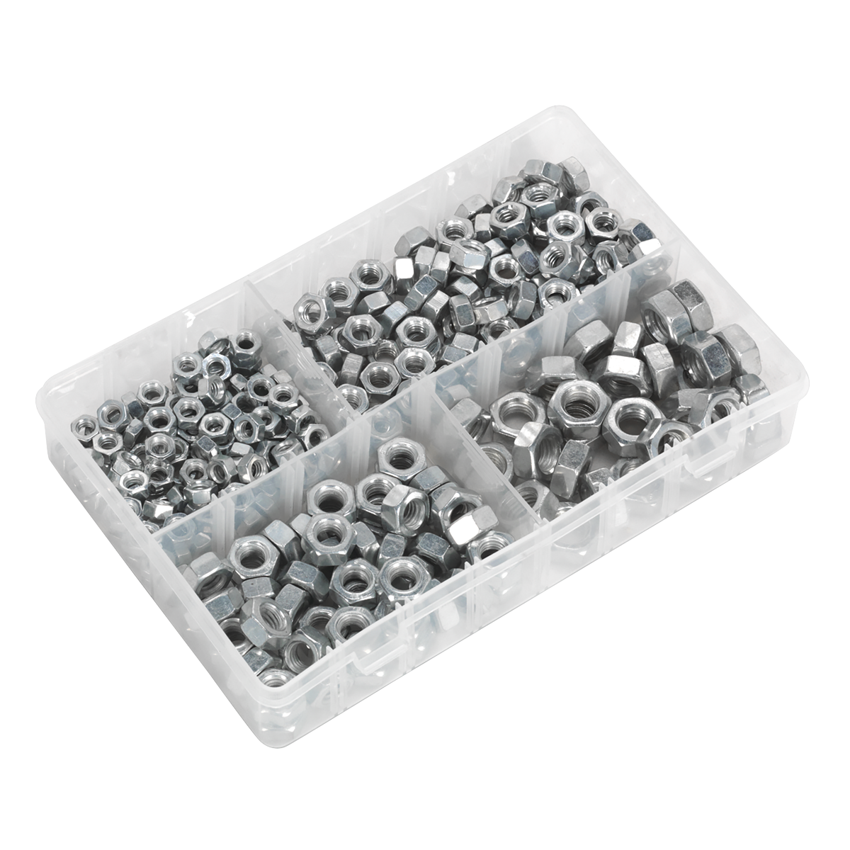 Sealey AB029SN Steel Nut Assortment DIN 934 - 1/4"-1/2"UNF 320pc - additional view 4