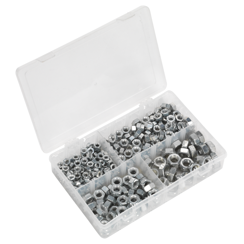 Sealey AB030SN Steel Nut Assortment 1/4"-1/2"UNC 320pc