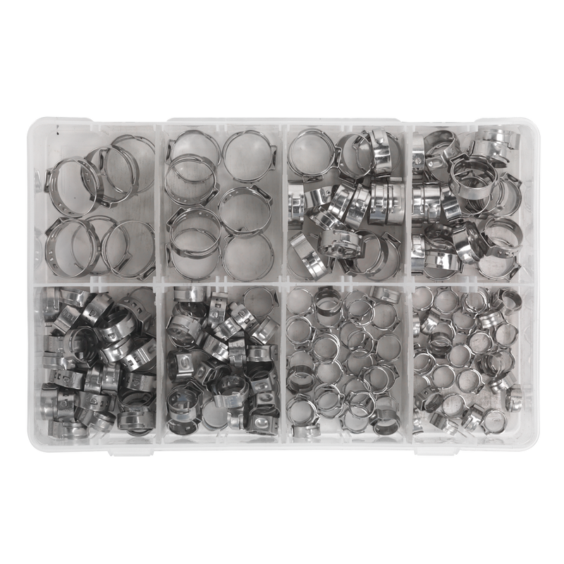 Sealey AB043SE Stainless Steel O-Clip Single Ear Assortment 160pc - additional view 3