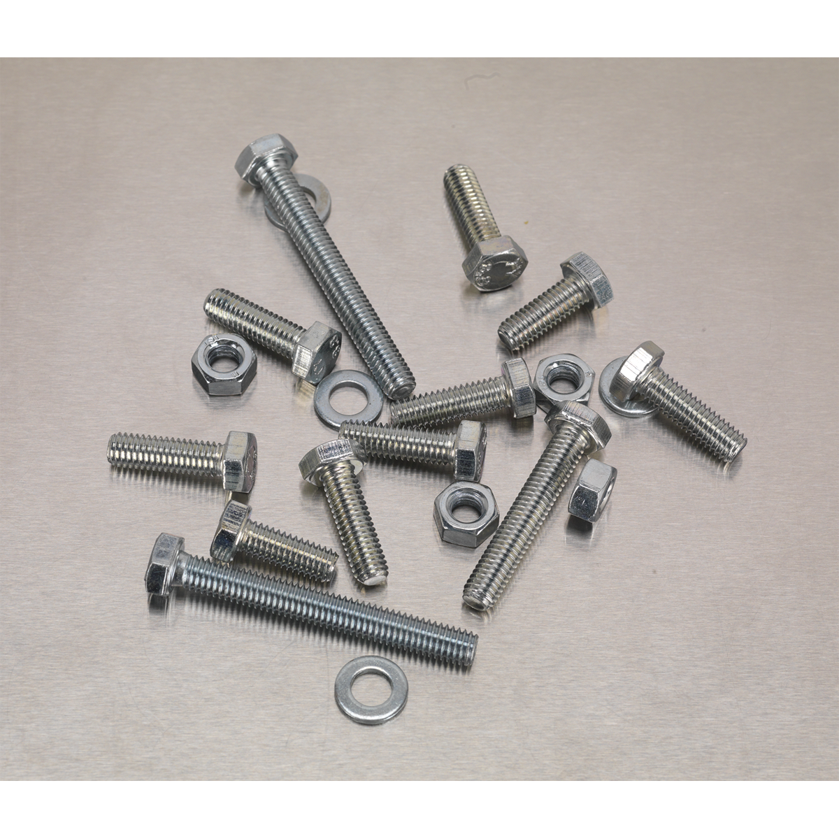 Sealey AB050SNW High Tensile Setscrew, Nut & Washer Assortment M6 408pc - additional view 2