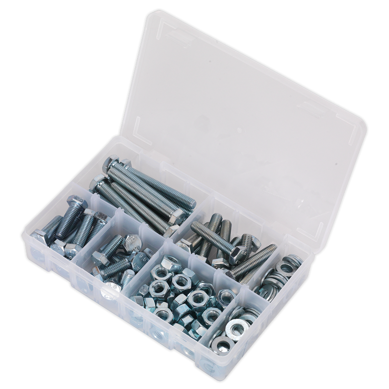 Sealey AB052SNW High Tensile Setscrew, Nut & Washer Assortment M10 150pc - additional view 3