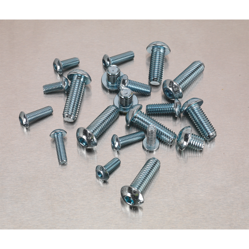 Sealey AB053BH Button Head High Tensile 10.9 Socket Screw Assortment M5-M10 108pc - DIN 912 - additional view 5