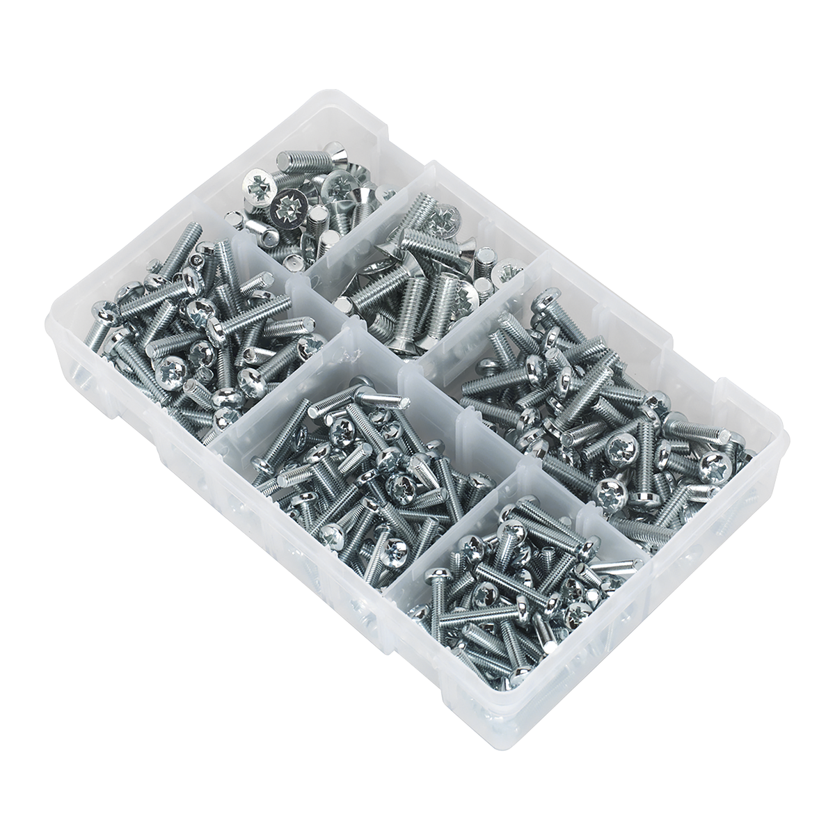 Sealey AB054MS Countersunk & Pan Head Pozi Machine Screw Assortment M5-M8 264pc - additional view 5
