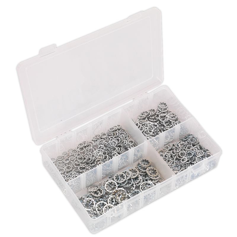 Sealey AB057LW Internal Serrated Lock Washer Assortment M5-M10 1000pc