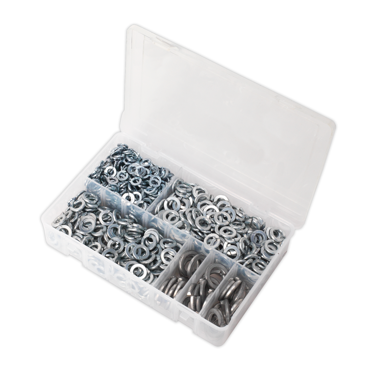 Sealey AB058SW Zinc Plated Spring Washer Assortment M6-M16 1010pc - DIN 127B - additional view 3