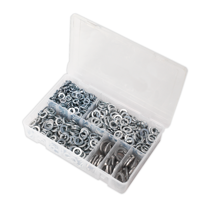 Sealey AB058SW Zinc Plated Spring Washer Assortment M6-M16 1010pc - DIN 127B - additional view 3