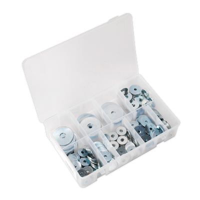 Sealey AB059RW Zinc Plated Repair Washer Assortment M5-M10 240pc