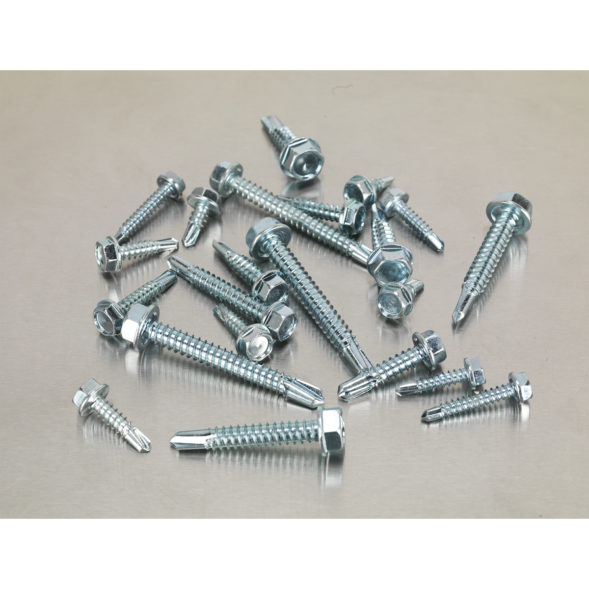 Sealey AB061SDH Zinc Plated Self-Drilling Screw Assortment Hex Head 410pc - additional view 2