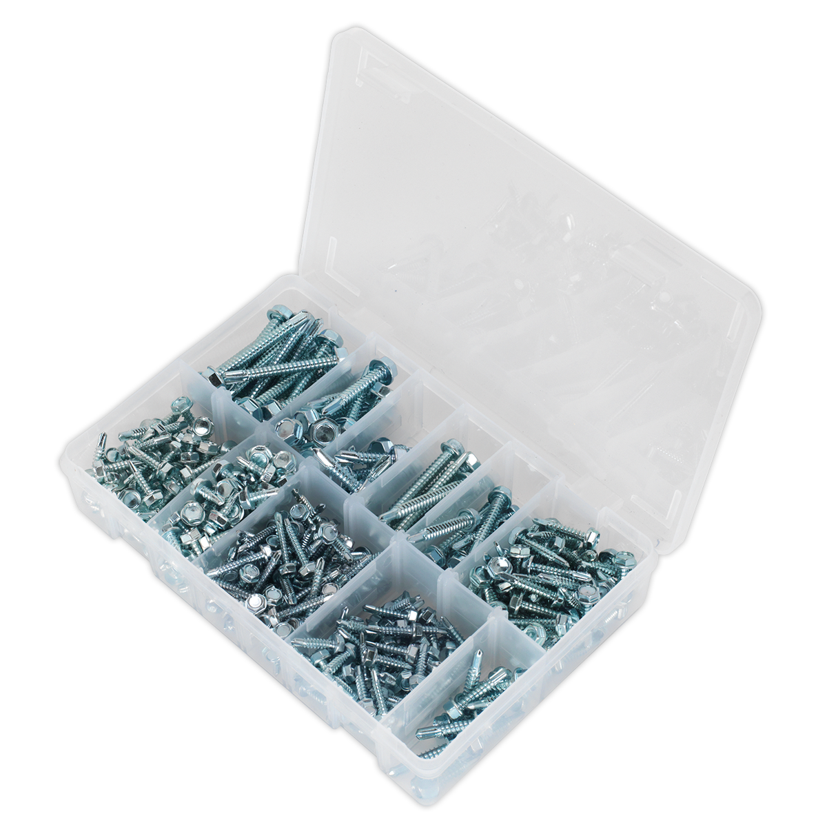 Sealey AB061SDH Zinc Plated Self-Drilling Screw Assortment Hex Head 410pc - additional view 5