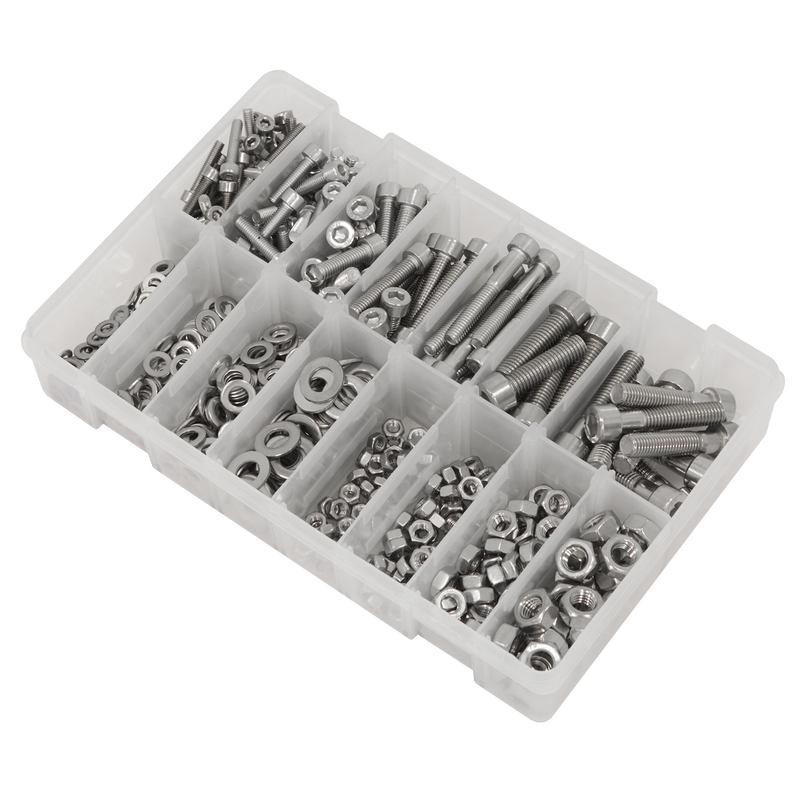 Sealey AB0710SS Stainless Steel Hex Socket Bolt, Washer & Nut Assortment 710pcs - additional view 4
