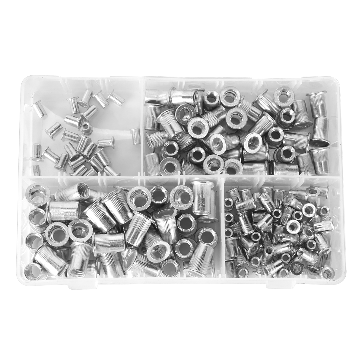Sealey AB073TI Threaded Insert (Rivet Nut) Splined Assortment M4-M8 200pc - additional view 3