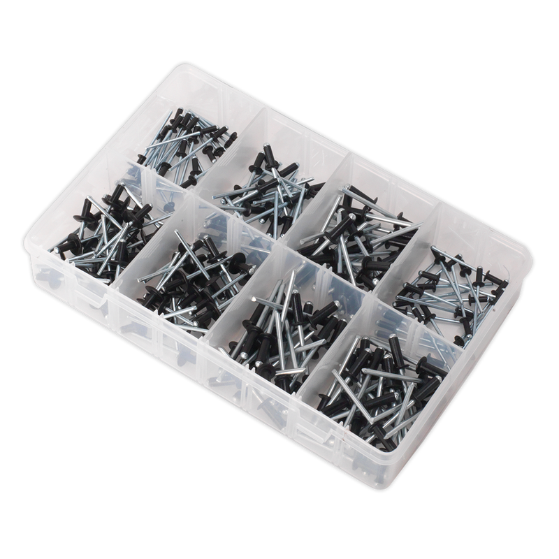 Sealey AB074BR Black Anodised Rivet Assortment 200pc - additional view 5