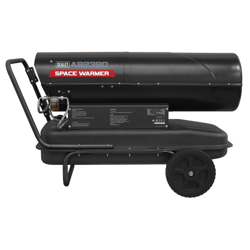 Sealey AB2380 Space Warmer® Kerosene/Diesel Heater with Wheels 240,000Btu/hr - additional view 3
