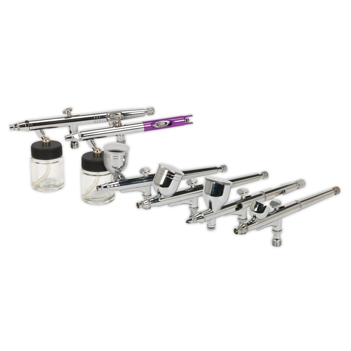 Sealey AB936 Mini Gravity/Suction Feed Air Brush Kit 10pc - additional view 4