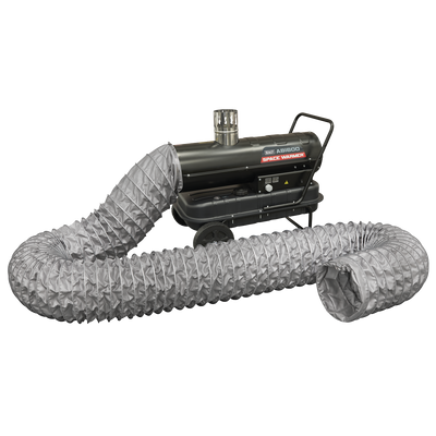 Sealey ABI600COMBO Space Warmer® Indirect Kerosene/Diesel Heater 68,000Btu/hr with 5M Ducting